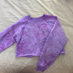 HANES Bleached Crop Sweatshirt